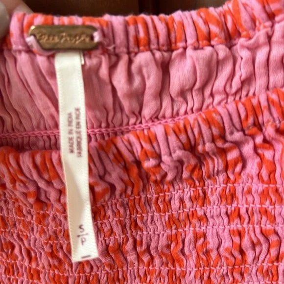 Free People Annie mini Sleeveless Smocked Dress- small - Picture 2 of 7